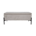 Bench RORI with storage box, beige