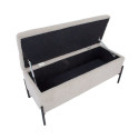 Bench RORI with storage box, beige