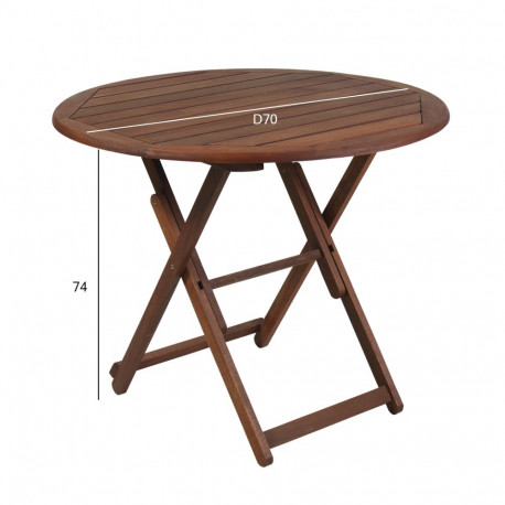 Table NANTES D70xH74cm, meranti