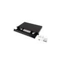 RACKMOUNT 19" 1U FIBER PATCH PANEL LANBERG 12XSC SIMPLEX / 12XLC DUPLEX BLACK + ACCESSORIES