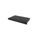 RACKMOUNT 19" 1U FIBER PATCH PANEL LANBERG 12XSC SIMPLEX / 12XLC DUPLEX BLACK + ACCESSORIES