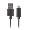 Lanberg cable USB-C (M) - USB-A (M) 2.0 0.5m, black