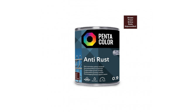 ANTICOR PAINT ANTI-RUST MEDIUM BROWN 0.9
