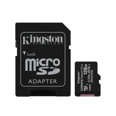 Kingston 128GB CL10 microSDXC mälukaart koos adapteriga
