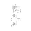 SHOWER LEVER MIXER BLACK MATT COLORADO