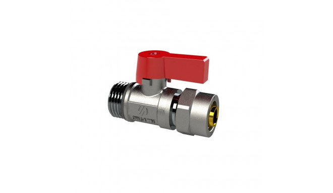 MINI 1/2X16MM M punane käepide ventiil