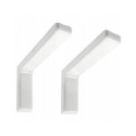 WHITE SHELVES HOLDER A018 180 X 114 MM