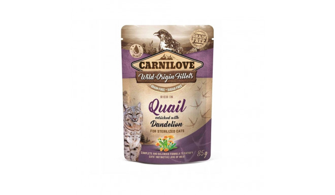 CAN FOR CAT QUAIL DANDELION 85G