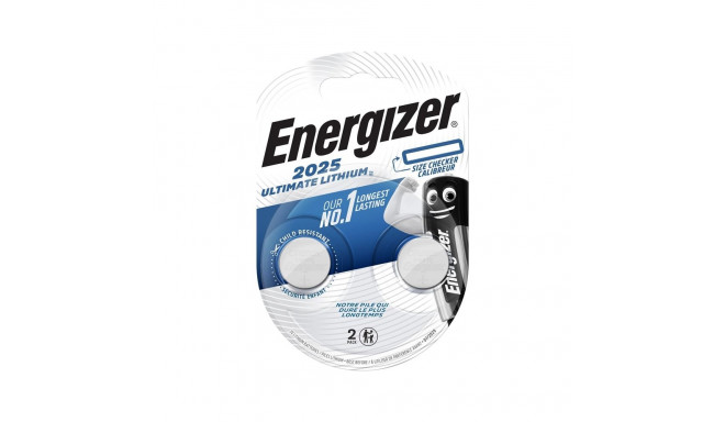 BATTERY ENERGIZER CR2025 LITHIUM 2PCS