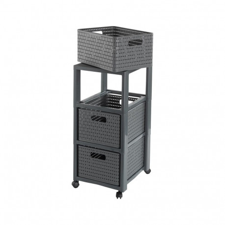 TOWER 3 x A4 ratastega riiul COUNTRY