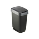 Rotho trash can Swing Bin 10l Twist 1754308, dark gray