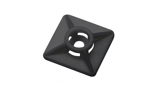 CABLE TIE BASE SELF ADHES L27 4.8MM BLAC