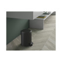 POTTY PEDAL BIN 3 LT MATT BLACK