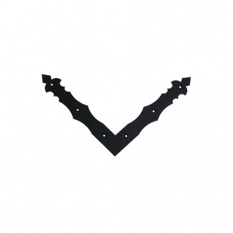 dekoratiivne nurk 89972 100x15x2,0mm must