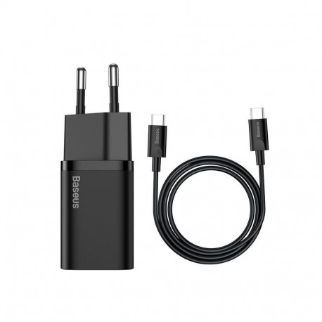 1C 25W laadija kaabliga must
