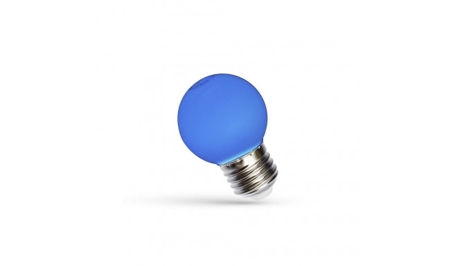 LED KULKA E-27 230V 1W sinine spekter