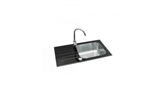 SINK GLAM 20 WITH MIXER TAP BLACK COLOR