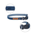 COLLAR ADJUS DENIM M 25/40X1.5CM NAVYBLU