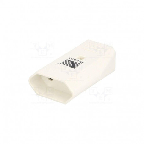 FLAT SOCKET 10A/250V. WHITE. D.3109