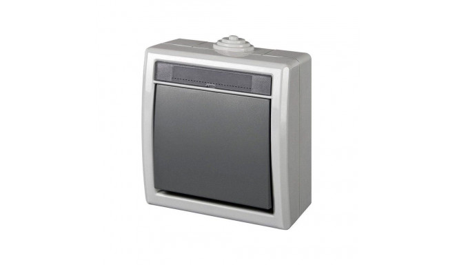 TWO WAY SWITH AQUANT GREY IP55 1201-10