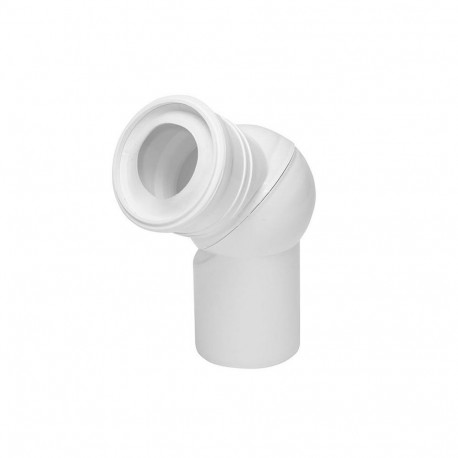 TOILET ELBOW 671 ADJUSTABLE 110MM WHITE