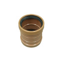 SEWER DOUBLE SOCKET 110 PVC, BROWN