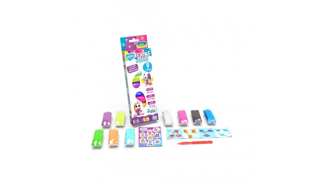 9 COLORS SHINE PLAY DOUGH SET