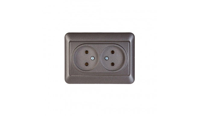 DOUBLE SOCKET OUTLET ANTRAC. RP16-020 SL