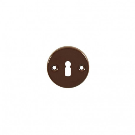 ESCUTCHEON WITH KEY HOLE BROWN
