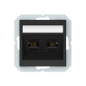 COMP. SOCKET BLACK KLRJ45-26E2-02 QR1000