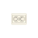 DOUBLE SOCKET WITHOUT EARTH