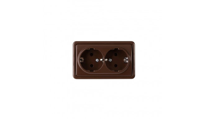 ROSETTE RP16-021 GND 2PNTS TOP pruun SL+