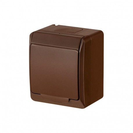 SOCKET HERMES BROWN IP44 0324-06