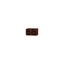 SOCKET HERMES 2PL BROWN IP44 0325-06