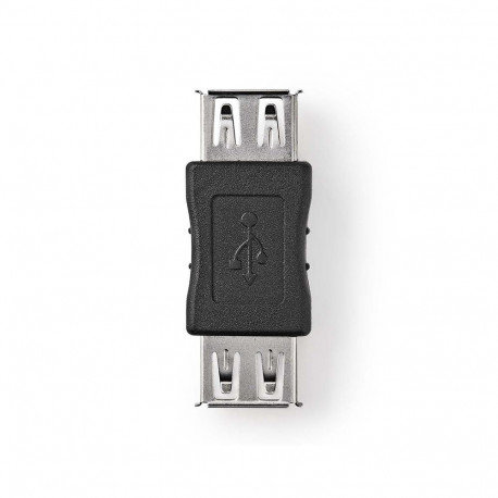 USB 2.0 ADAPTER AFEMALE-AFEMALE BLACK