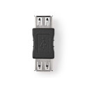 USB 2.0 ADAPTER AFEMALE-AFEMALE BLACK
