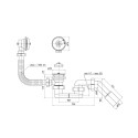 BATH TRAP OUTLET OVERFL 1 1/2 FLEXI E056