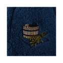 SAUNA HAT WITH BUCKET PIC BLUE COTTON