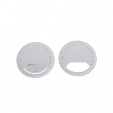 FURNITURE WIRE SLOT D60 WHITE DF-8160