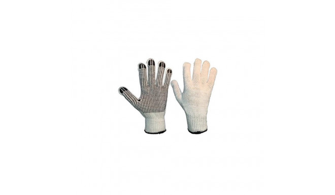 GLOVES KNITTED W/RUBBER DOTS L