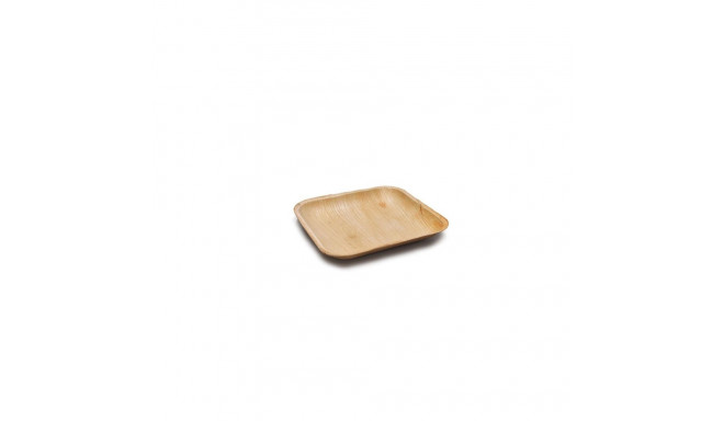 PALM LEAF PLATES SQUARE 15X15CM 6 PCE