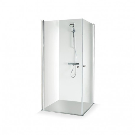 SHOWER CABIN VIKTORIJA 80X80X1900. GREY