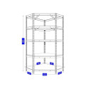 RACK BUDGET RANGULAR 180X90X45CM