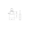 LATCHES SUSPENSION GRAY 38/40MM HG340