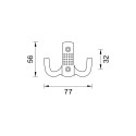 HANGER FURN Z-341 MAT CHROM (10/100)
