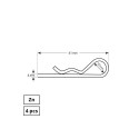 STUD (2 MM. ZN. 4DD)