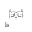 SWIVEL 8 MM JAW-JAW 2DD