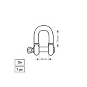 ARCHED ROPE STRAINER M20 3/4 1DD