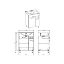 SET NIKA 60 2D 1DR WHITE HG