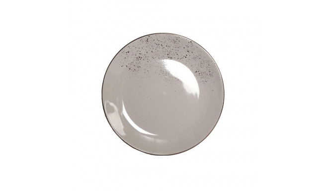 DINNER PLATE WITH SPECKLE BROWN 27CM